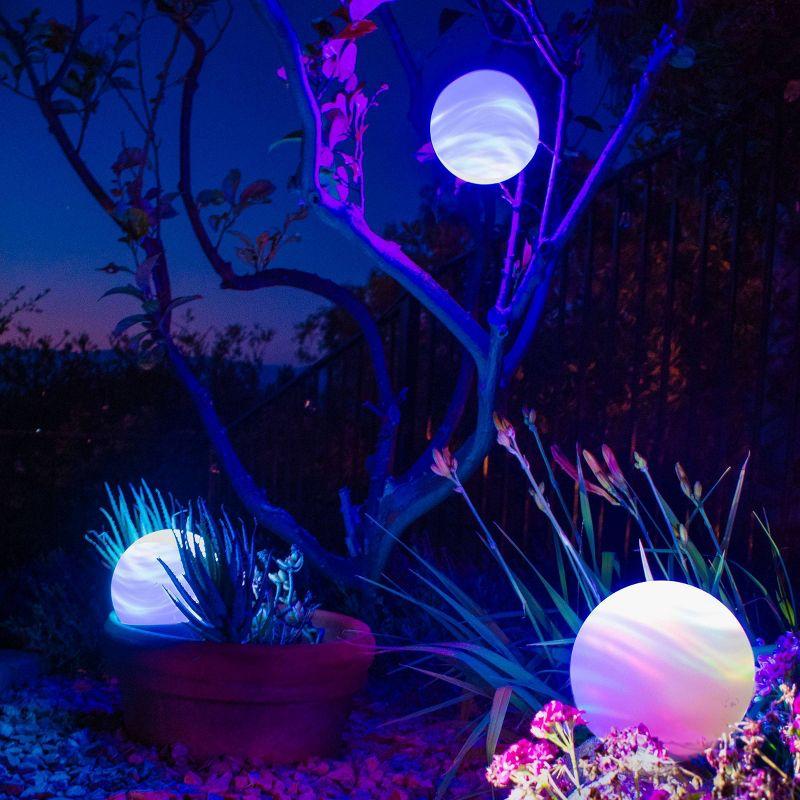 H2Orb Indoor/Outdoor Table Lamp - BlissLights: LED Night Light, Pool & Garden Aurora Effects