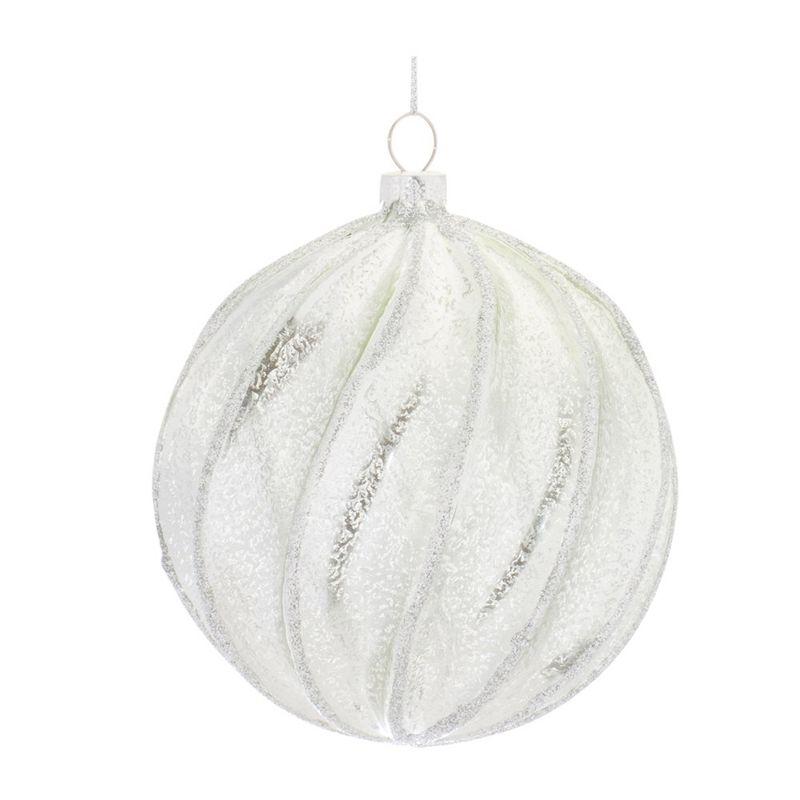 Melrose Ribbed Mercury Glass Ball Ornament (Set of 6)