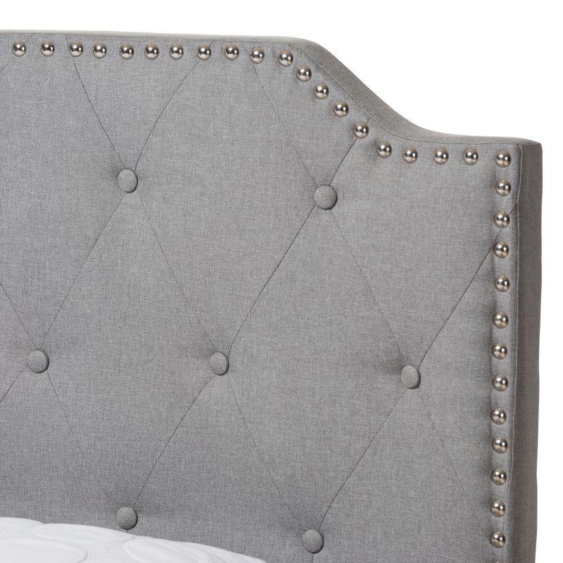 Queen Aubrianne Modern and Contemporary Fabric Upholstered Storage Bed Gray - Baxton Studio: Wood Composite Frame, Polyester Fill