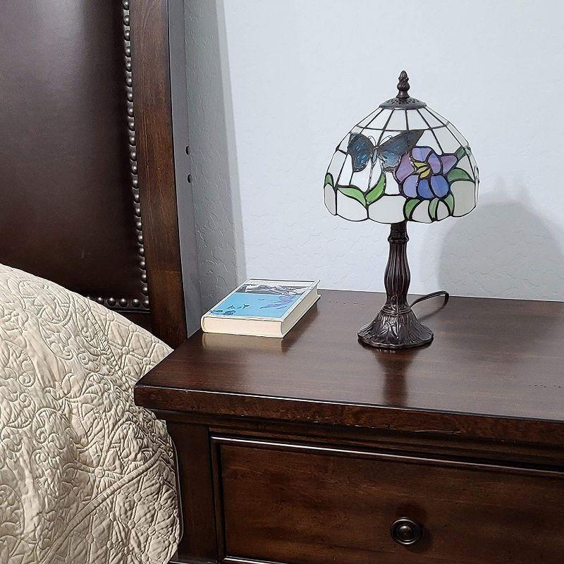 Amora Lighting Tiffany Style Butterfly Table Lamp 15" Tall