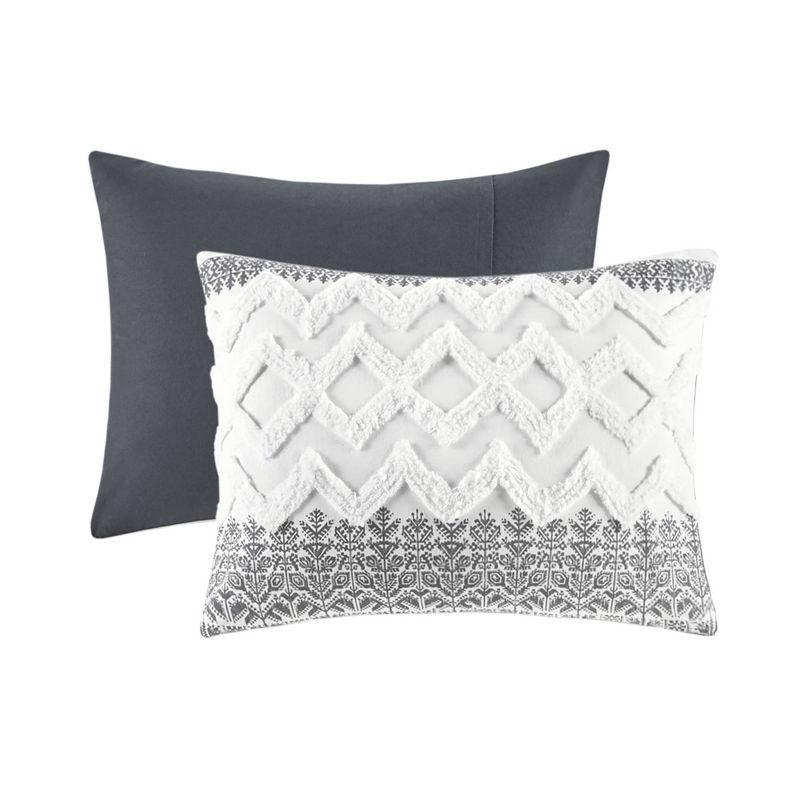 Mila 3 Piece Cotton Comforter Set with Chenille Tufting