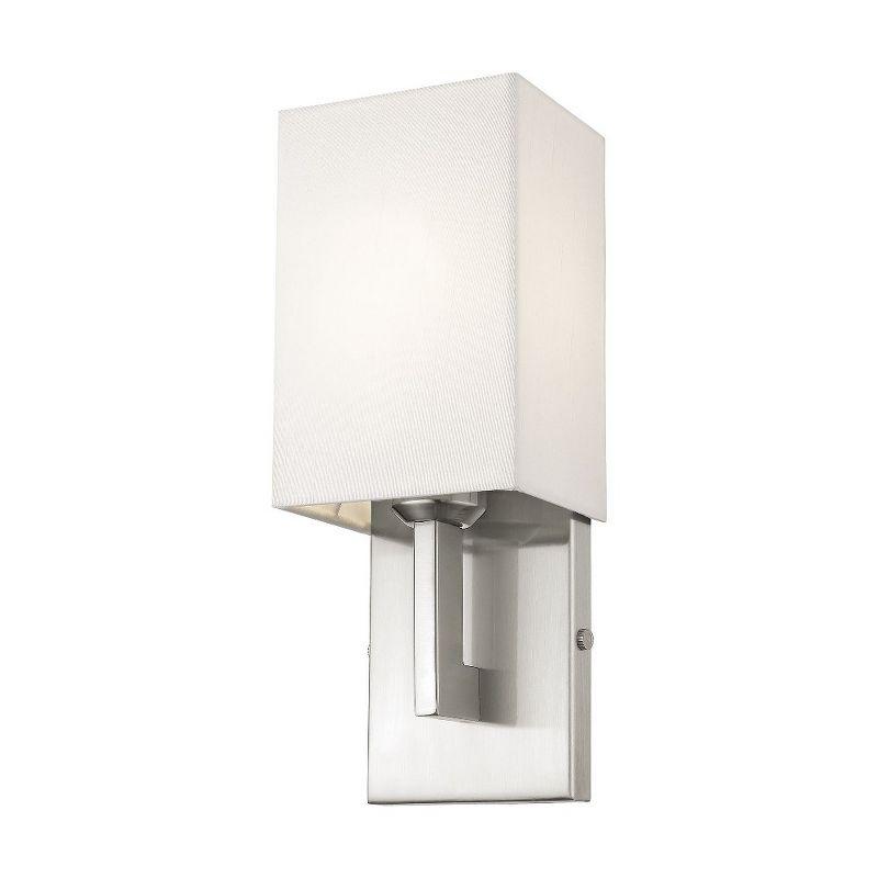 Livex Lighting Hollborn 1 - Light Wall Light in  Brushed Nickel