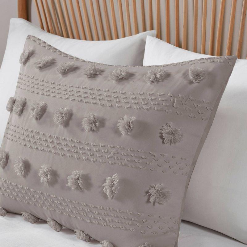 Intelligent Design Clip Jacquard Duvet Cover Set
