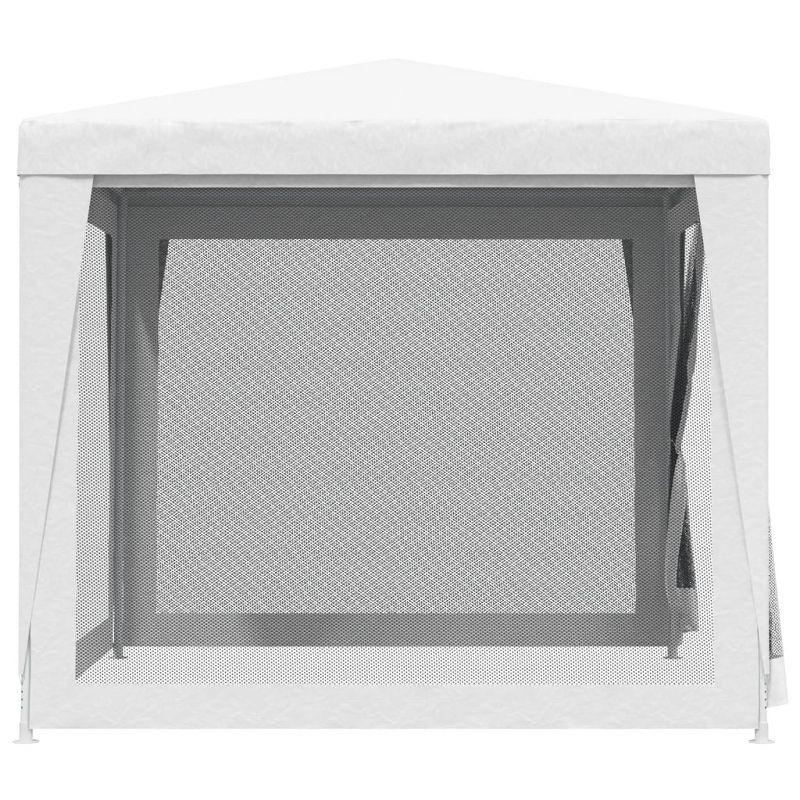 vidaXL Metal Party Tent with 4 Mesh Sidewalls