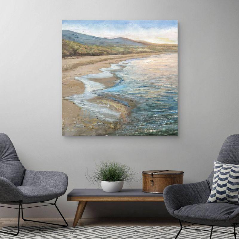 35" x 35" Rolling Tides by Studio Arts Unframed Wall Canvas - Masterpiece Art Gallery