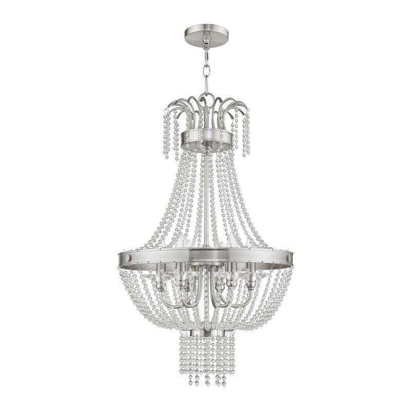 Livex Lighting Valentina 6 - Light Chandelier in  Brushed Nickel