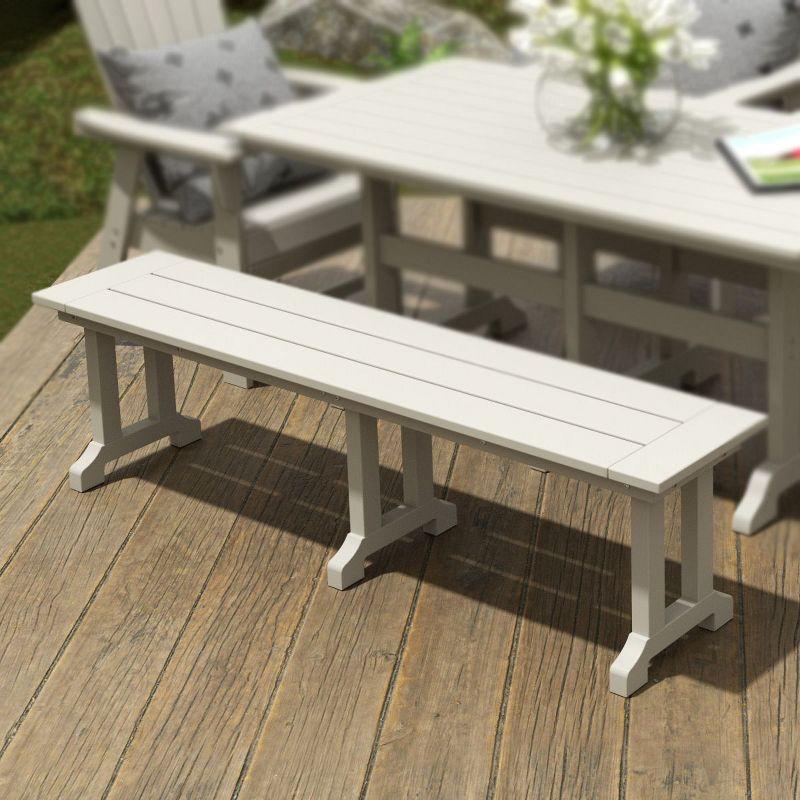 WestinTrends  Outdoor Patio Dining Bench, Sand