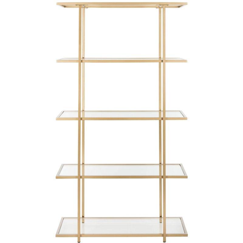 Francis 5 Tier Etagere - ETG6202 - Gold/Clear - Safavieh