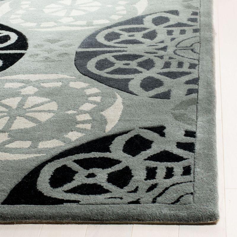 Capri CPR353 Tufted Indoor Accent Rug - Grey/Black - 3'x5' - Safavieh