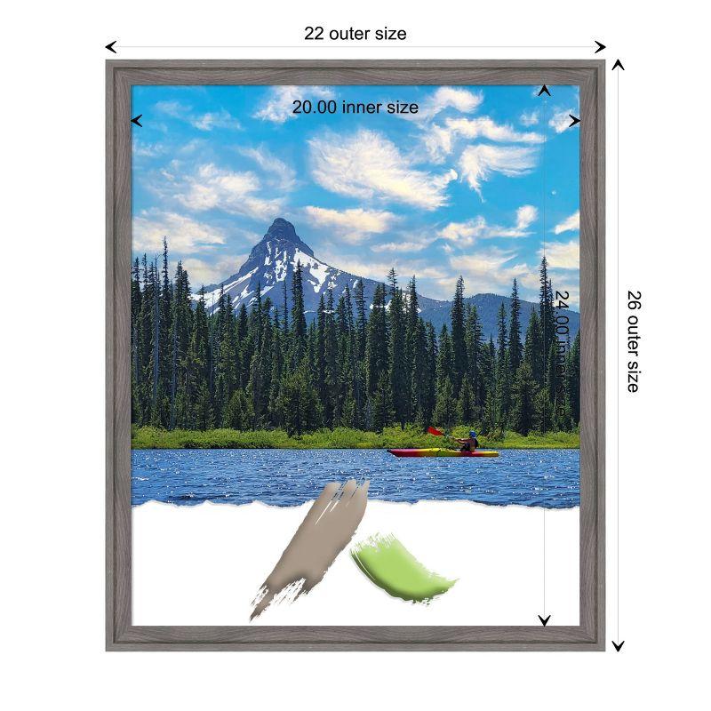 Florence Grey Matte Polystyrene Single Photo Frame 26" x 22"