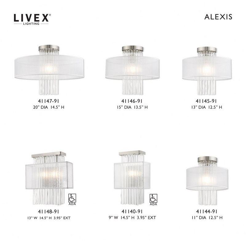 Livex Lighting Alexis 3 - Light Chandelier in  Brushed Nickel