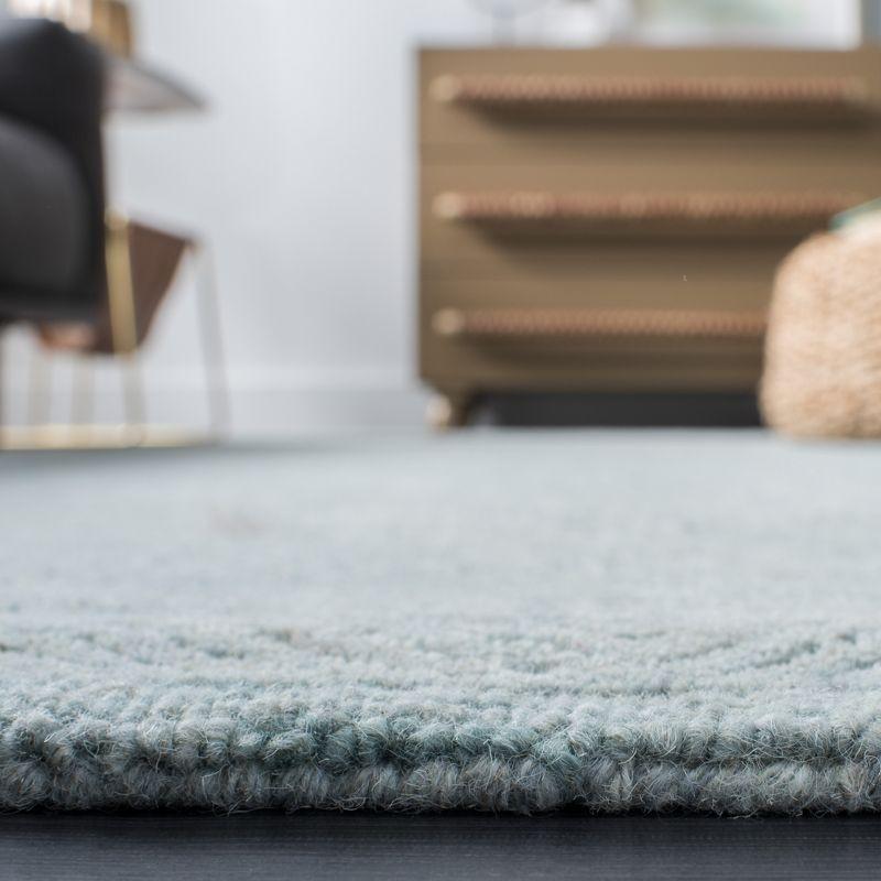Ikat IKT506 Hand Tufted Area Rug - Aqua - 8'x10' - Safavieh