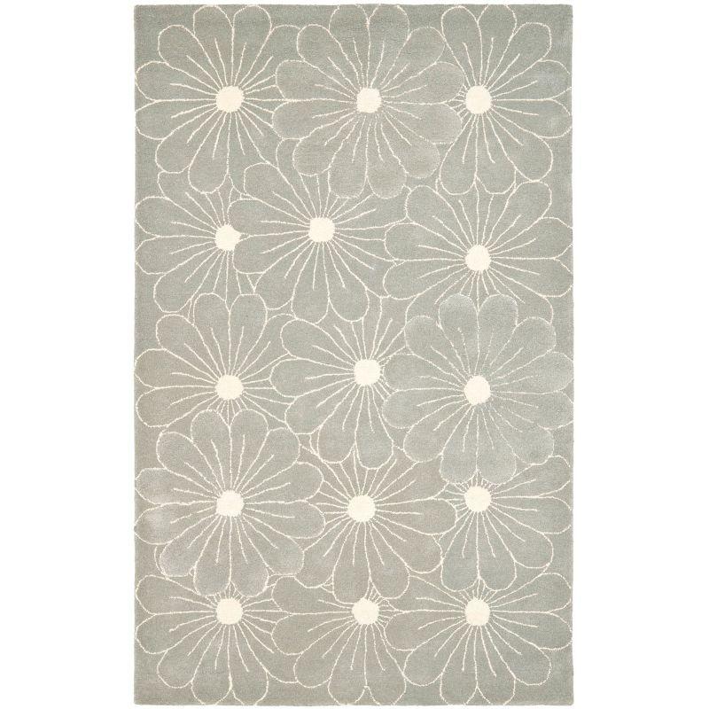 Soho SOH768 Hand Tufted Accent Rug - Blue/Ivory - 3'6"x5'6" - Safavieh.