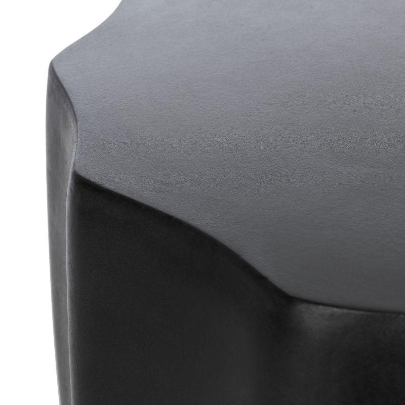 Jaslyn Accent Stool - Indoor/Outdoor - VNN1010 - Black - Safavieh