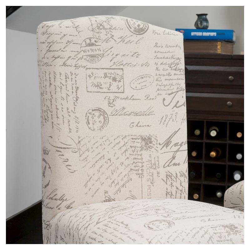 GDFStudio San Marcos Contemporary Tufted Dining Chairs (Set of 2), Ivory/Faux Leather