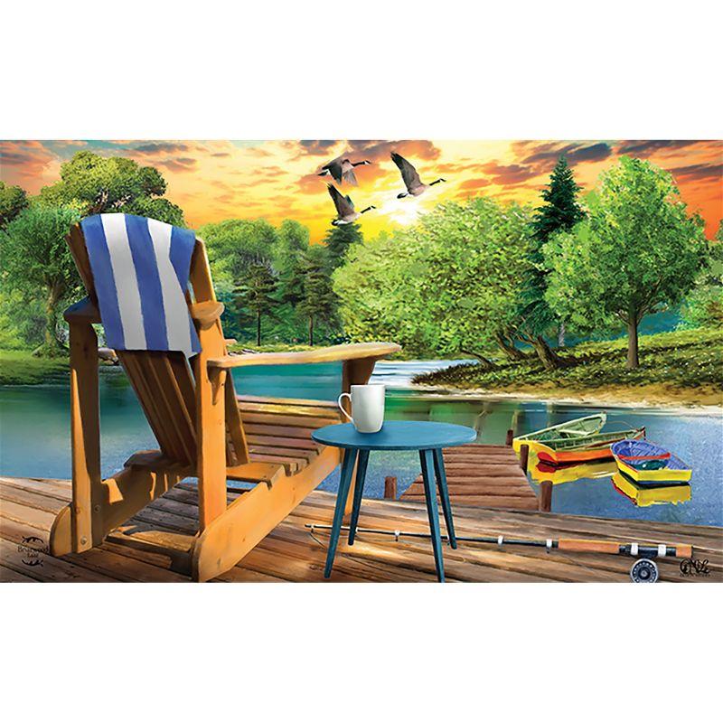 Lakeside Escape Summer Doormat Indoor Outdoor 30" x 18" Briarwood Lane