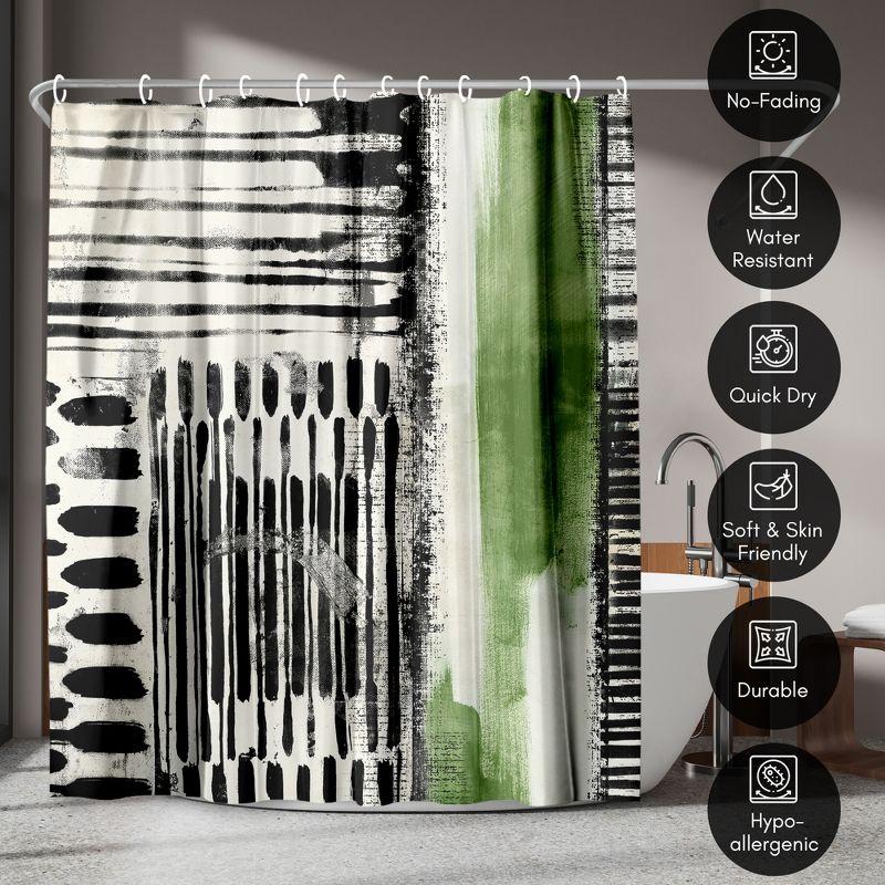 Abstract Shower Curtain No Borders Shower Curtain by PI Creative Art