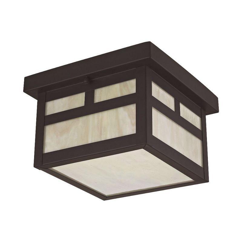 Livex Lighting Montclair Mission 1 - Light Flush Mount in  Bronze