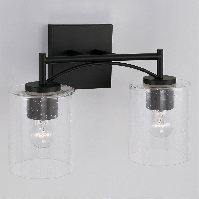 Capital Lighting Peyton 2 - Light Vanity in  Matte Black