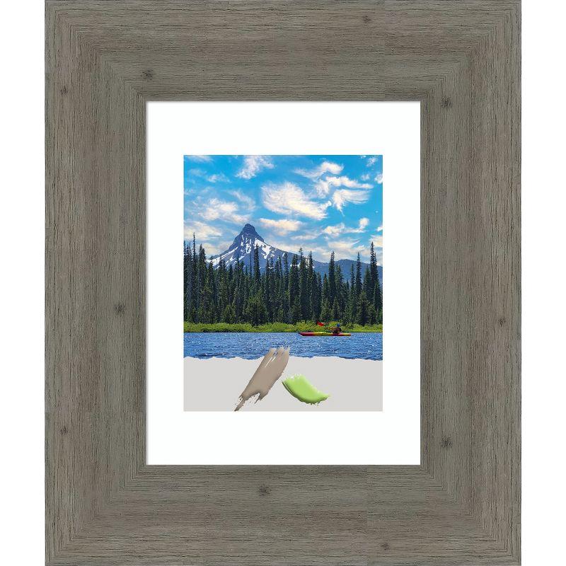 Fencepost Grey Distressed Wood Rectangular Picture Frame