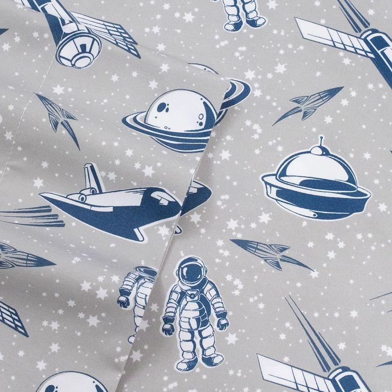 Ship Spaceships Kids Bed Sheet Set