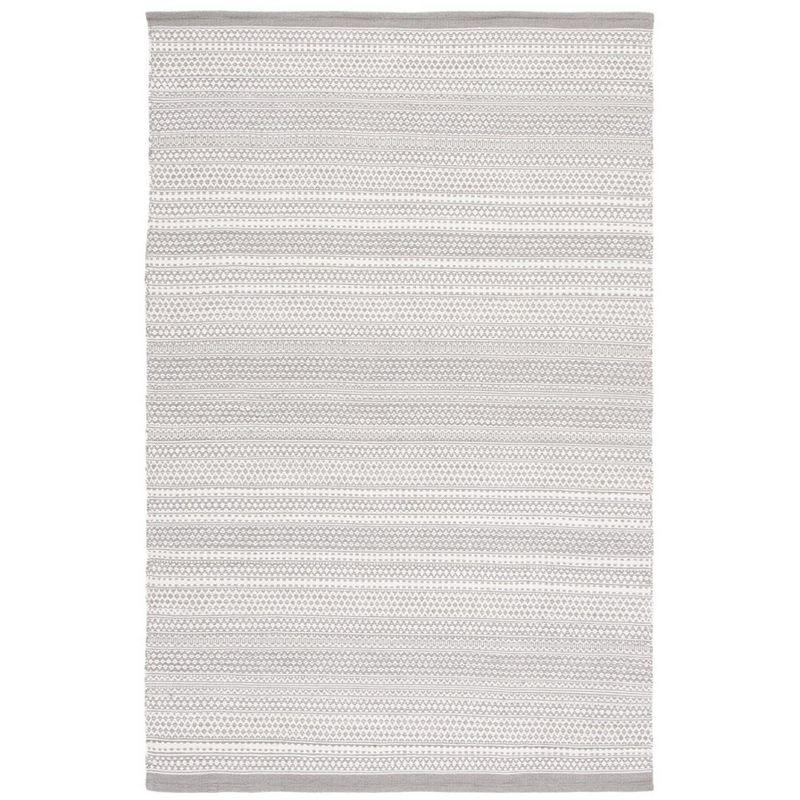 Gray Wool Handmade Flat Woven 4' x 6' Rug