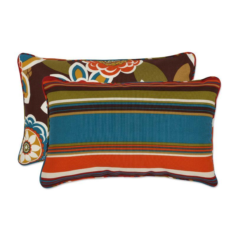 Indoor/Outdoor Reversible Throw Pillow