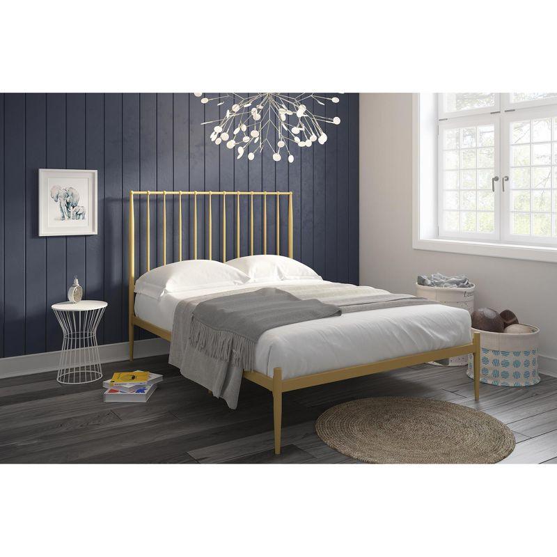 Nicole Modern Metal Platform Bed