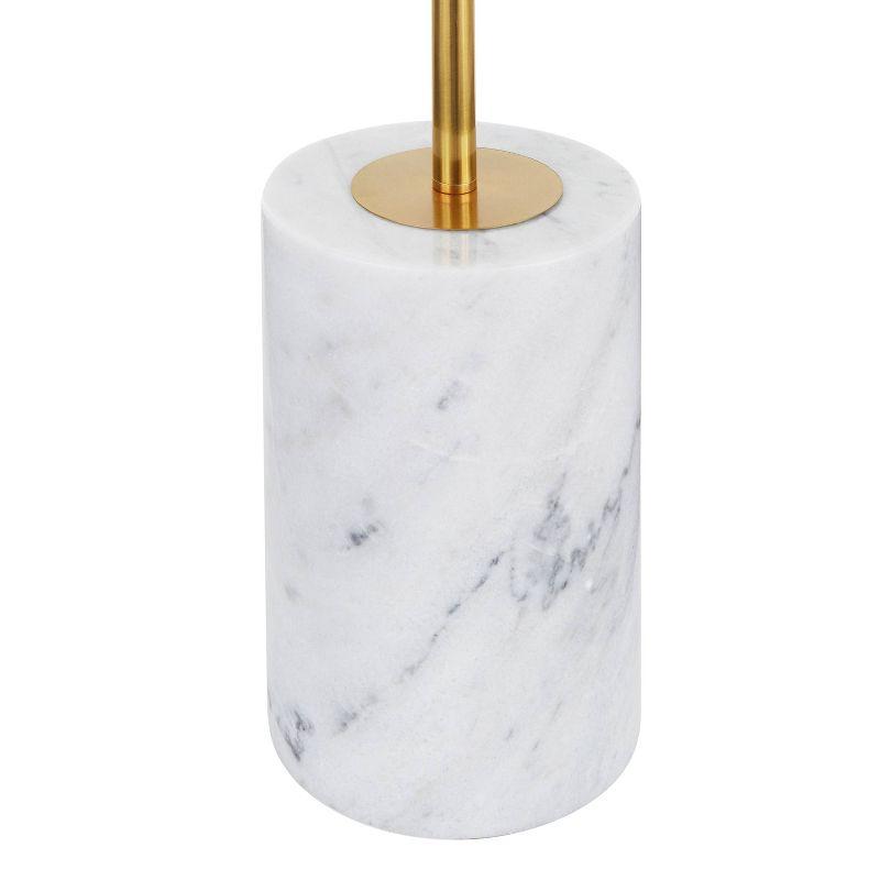 Symbol Contemporary/Glam Floor Lamp with Integrated Table & Marble Base - LumiSource: Tall, LED, UL Listed