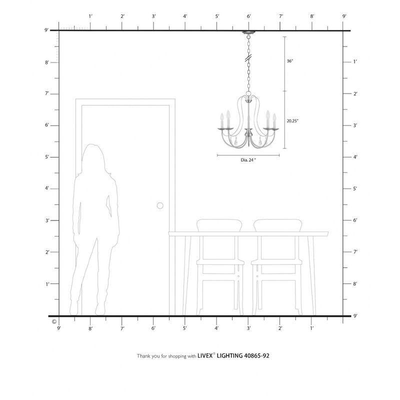 Ophelia & Co. Gaiwan 5 - Light Dimmable Classic / Traditional Chandelier