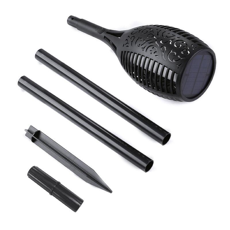 XODO FL1 Solar Outdoor Lights, 4-PK Solar Flickering Light, Pathway Lighting