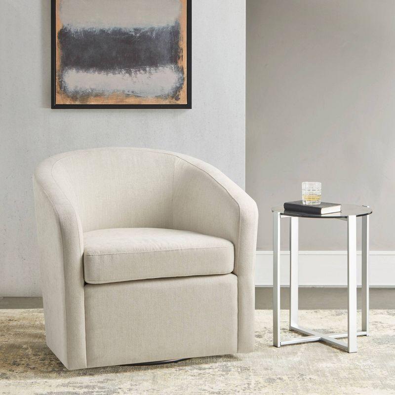 Martha Stewart Amber Modern Velvet Swivel Chair