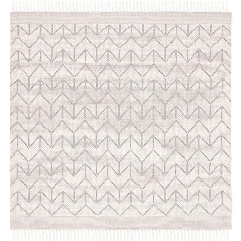 Vermont VRM310 Hand Loomed Area Rug - Ivory - 6'x6' - Safavieh.