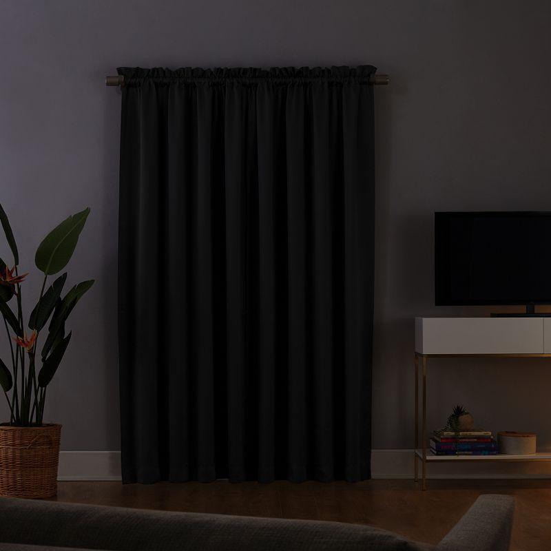 Sun Zero Blackout Oslo Theater Grade Rod Pocket Curtain Panel