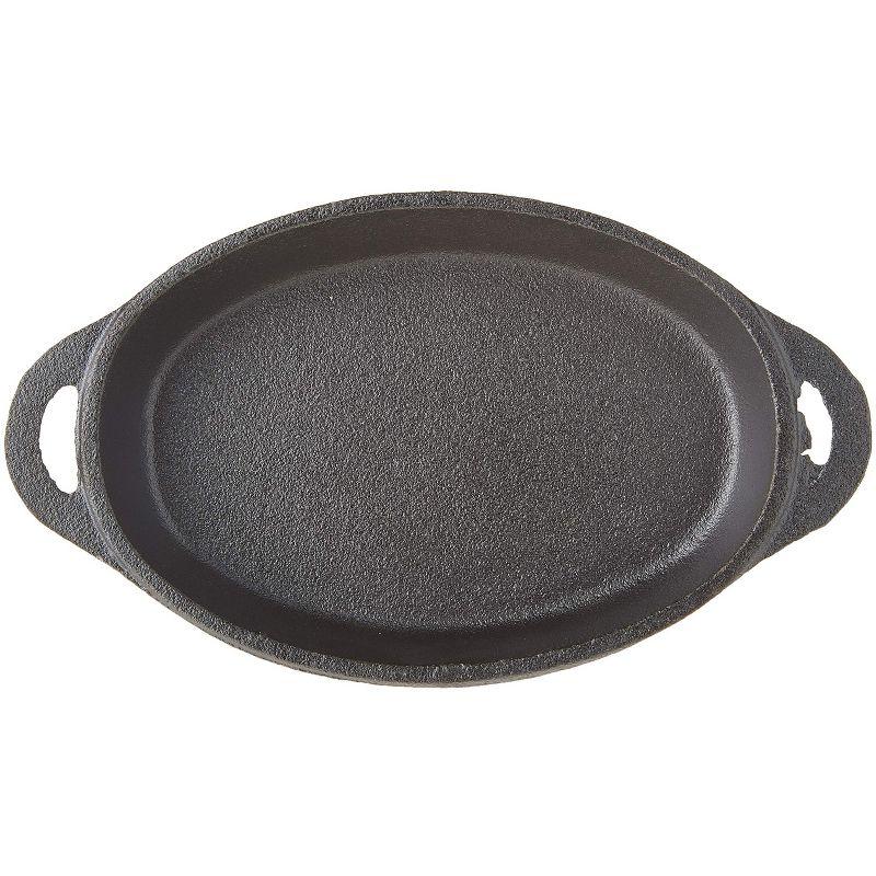 Old Mountain Pre-Seasoned Cast Iron Oval Single Serve Dish with Handles