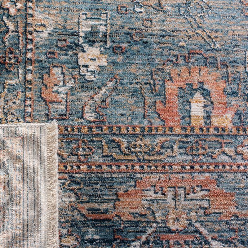 Victoria VIC905 Power Loomed Indoor Area Rug - Blue/Ivory - 5'x8' - Safavieh