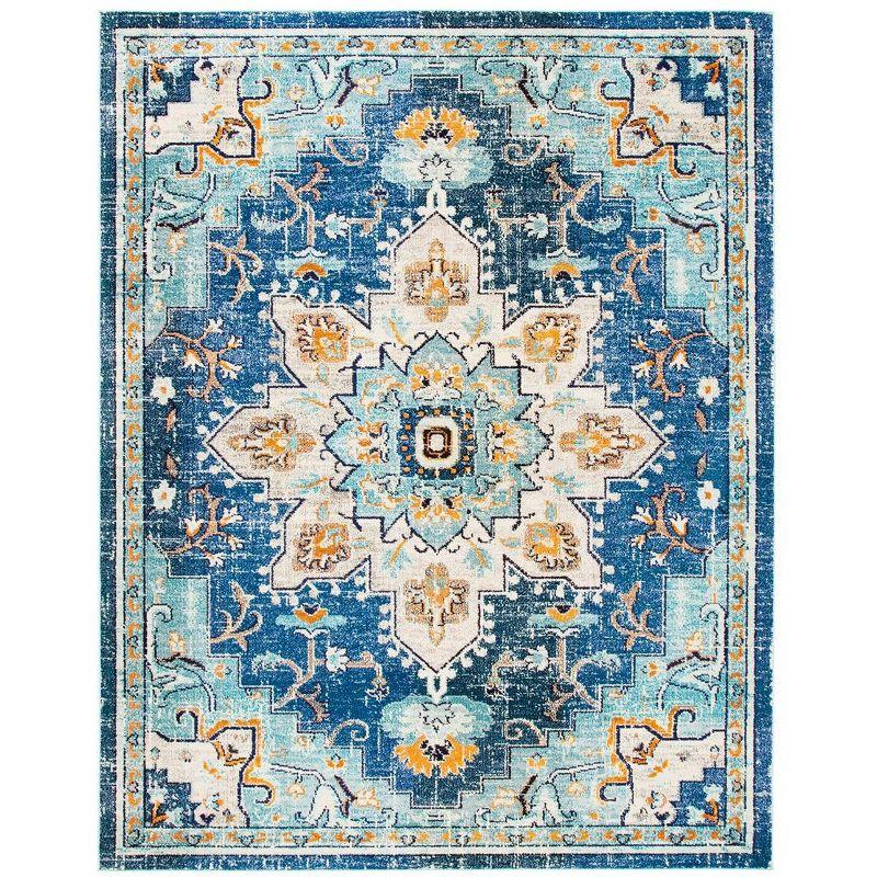 Madison MAD473 Power Loomed Indoor Area Rug - Blue/Light Blue - 8'9"x11'9" - Safavieh.