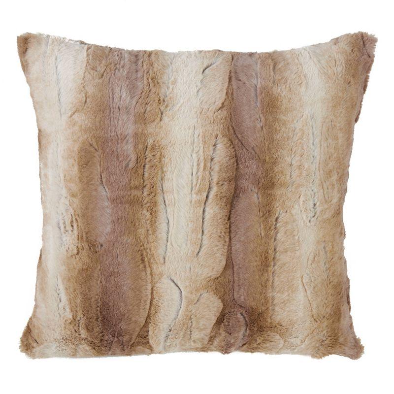 Oversize Animal Print Faux Fur Throw Pillow - Saro Lifestyle