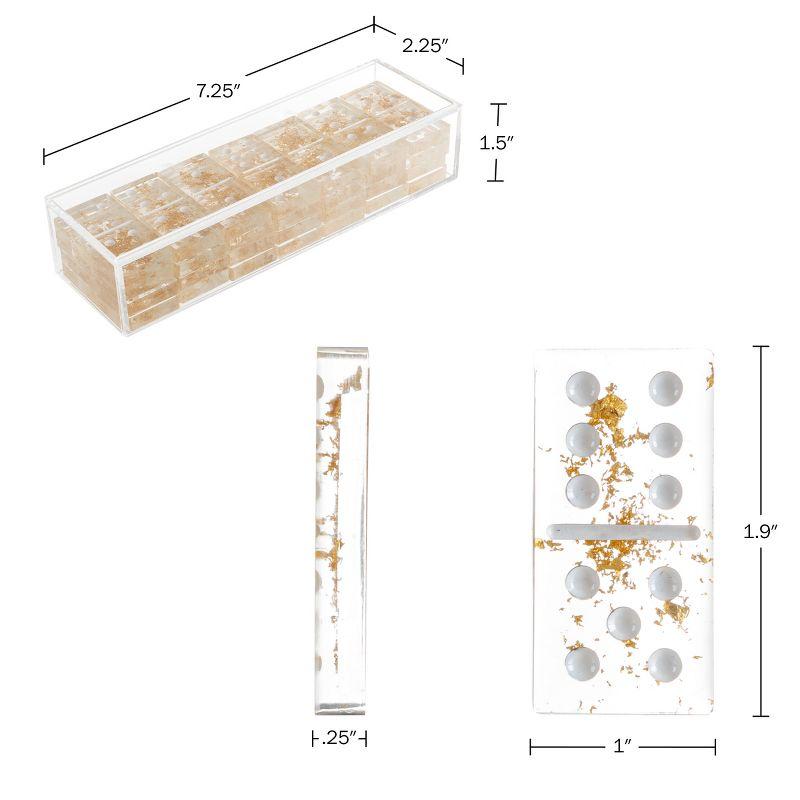 Trademark Games Acrylic 28 Piece Domino Set (Set of 28)