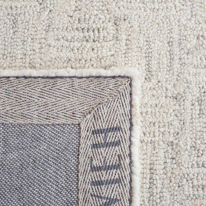 Micro-Loop MLP537 Hand Tufted Indoor Accent Rug - Light Grey/Ivory - 4'x6' - Safavieh