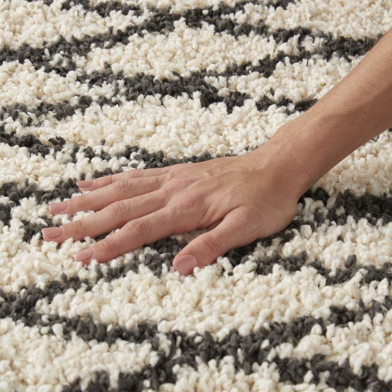 Nourison Marrakesh Shag MRK02 Cream Area Rug 5'3" x 7'11"