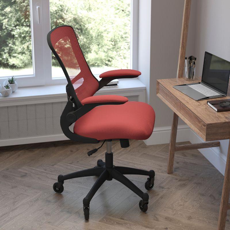 Regent Park Ergonomic Swivel Task Chair with Roller Wheels & Flip Up Arms