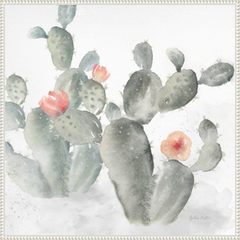 Amanti Art Cactus Garden Gray Blush III by Cynthia Coulter Framed Wall Art Print