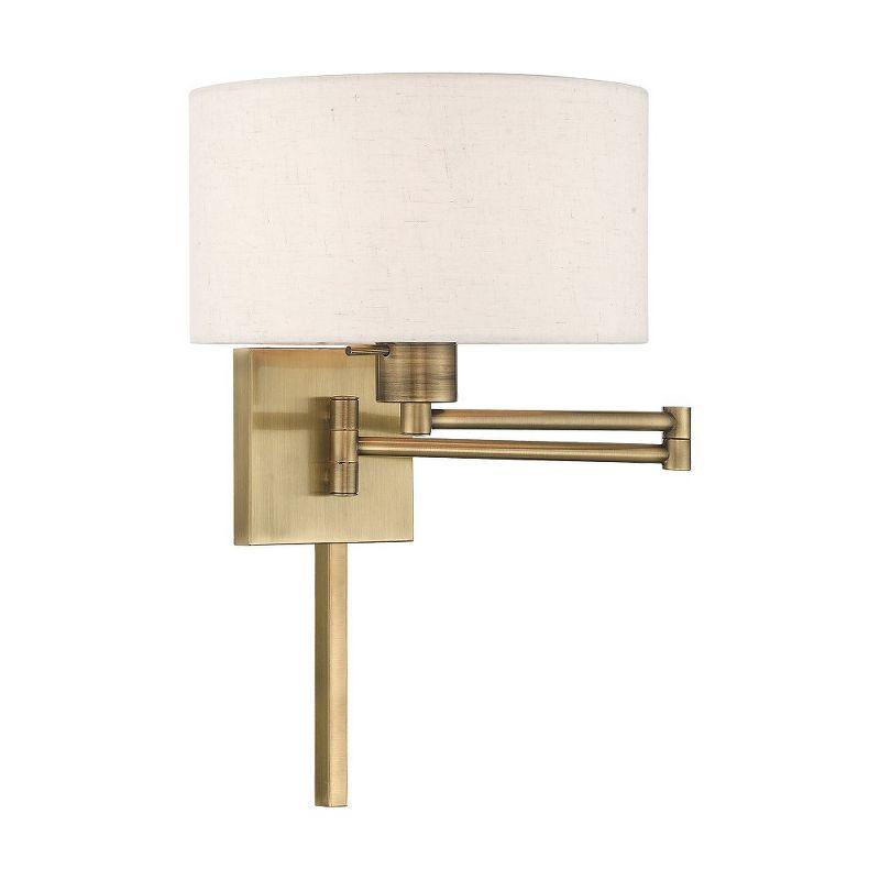 Kevyn Single Light Steel Dimmable Swing Arm Sconce