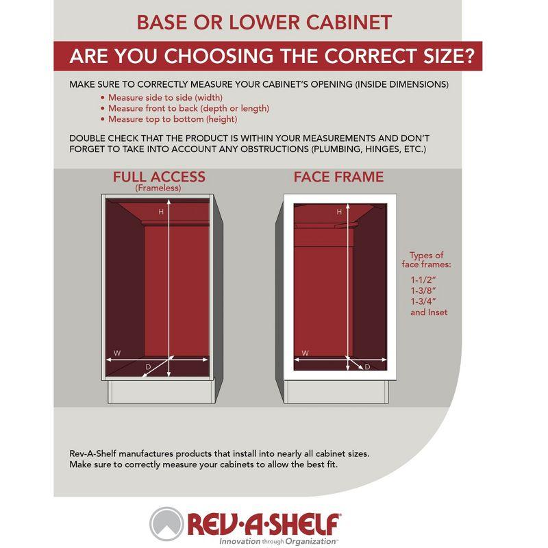 Rev-A-Shelf Rev-A-Shelf Door Mount Sink Base Cabinet Storage Organizer