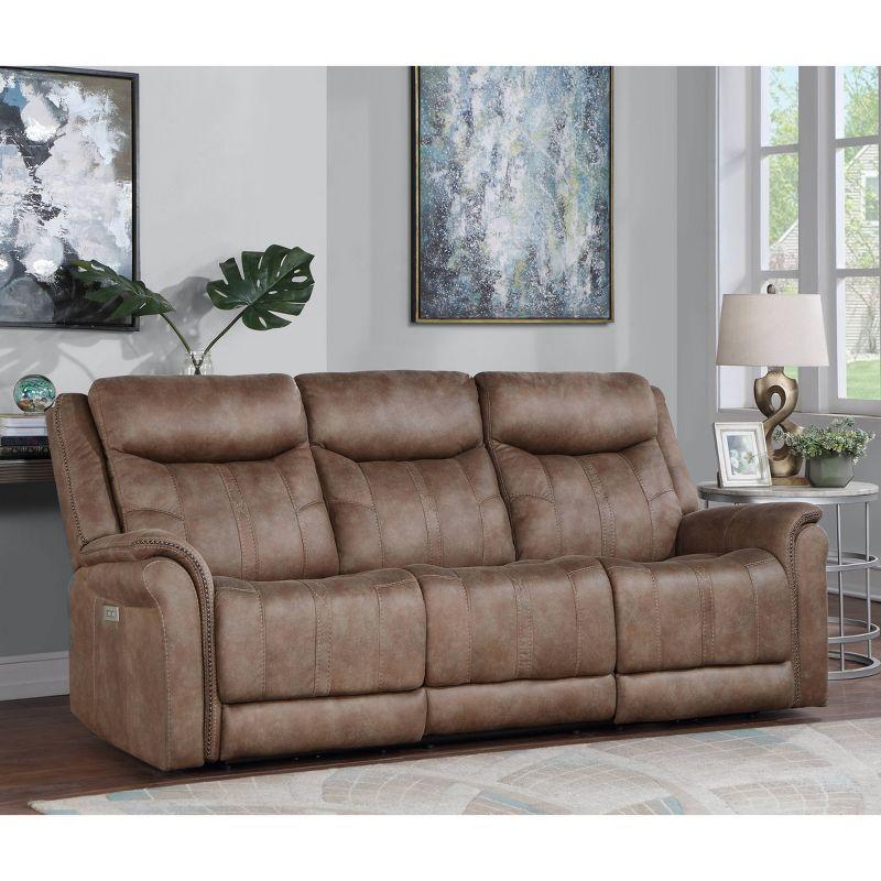 Morrison Power Recliner Sofa Camel - Steve Silver Co.