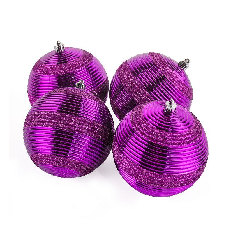 The Holiday Aisle® Shatterproof Swirling Ball Ornaments