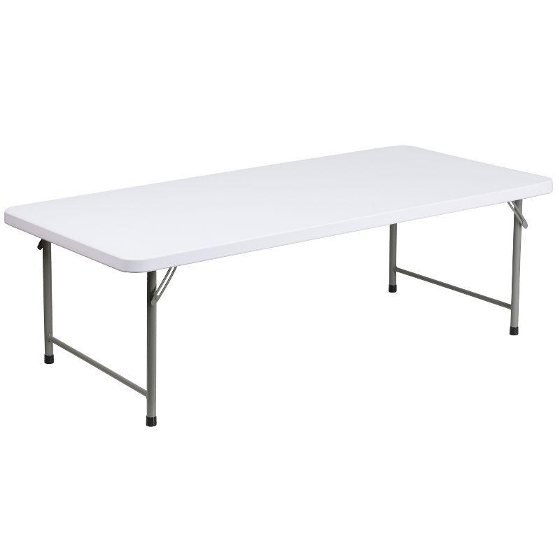 Parker 4.93-Foot Kid's Plastic Folding Activity Table - Play Table