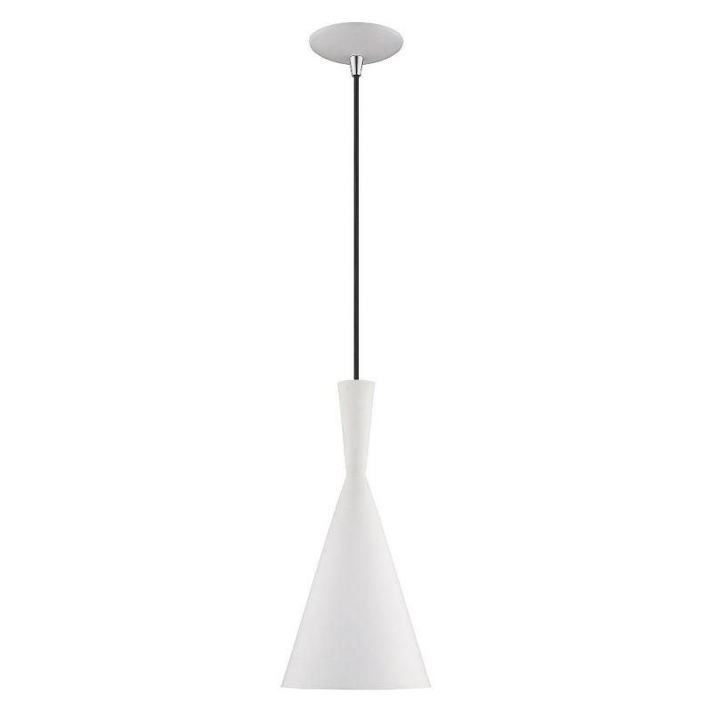 Livex Lighting Waldorf 1 - Light Chandelier in  White