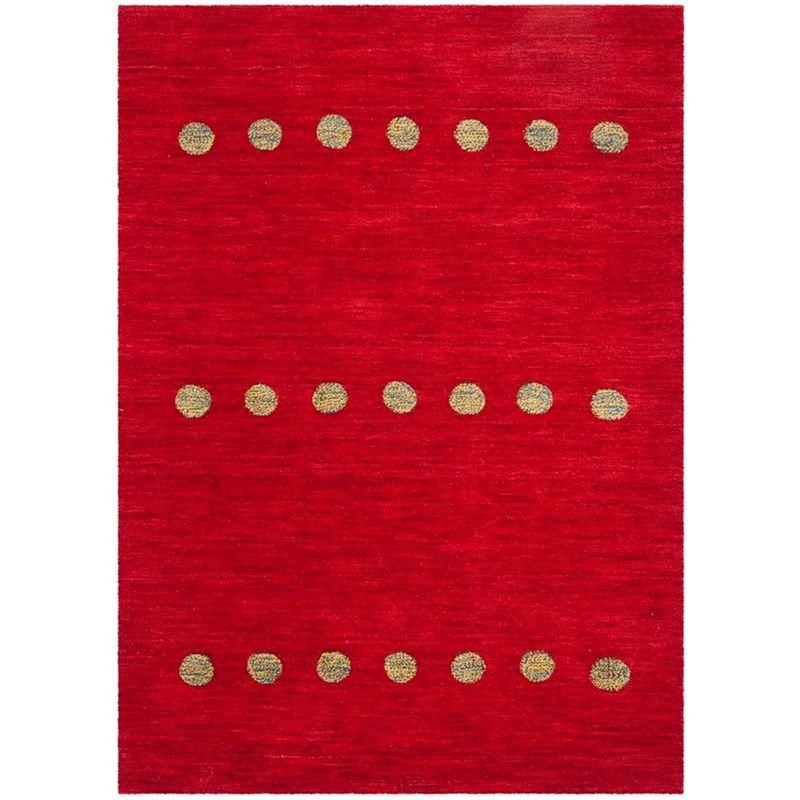 Himalaya HIM590 Hand Loomed Area Rug - Red - 4'x6' - Safavieh.